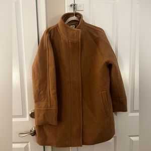 NWT J.Crew City Coat in Camel Size 18